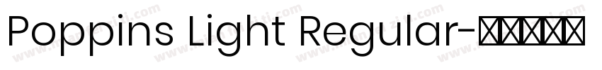 Poppins Light Regular字体转换